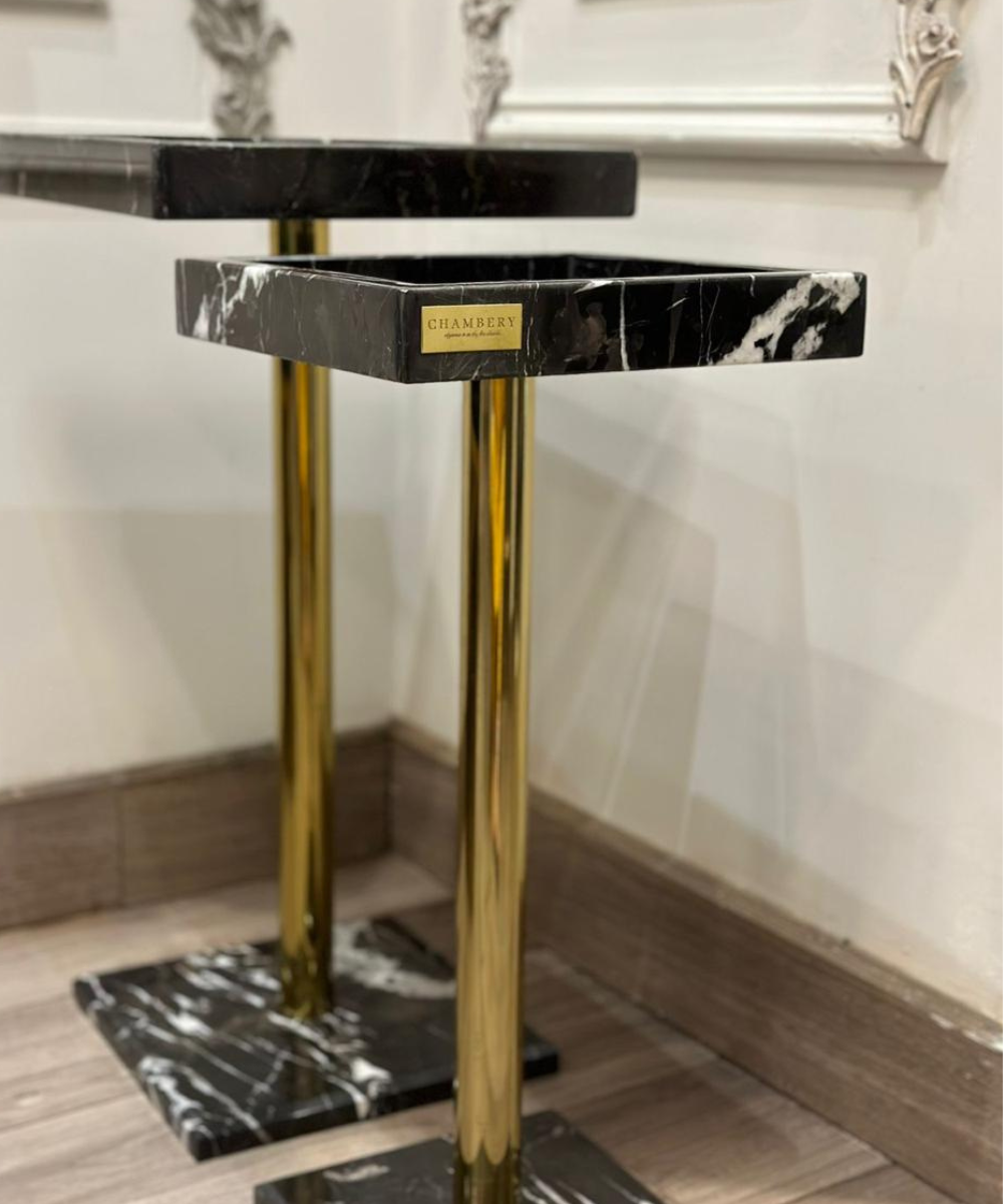 Nesting Table Black & White  (Large Size)