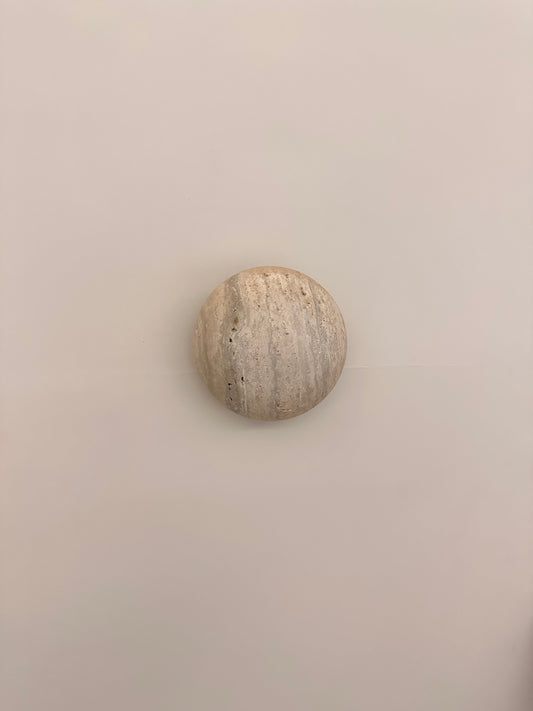 Travertine Circular Wall Light