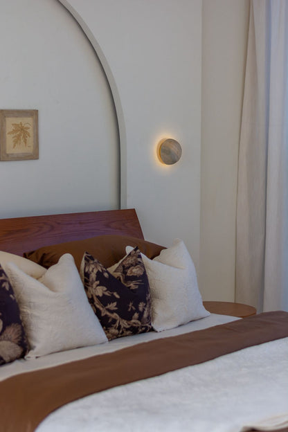 Travertine Circular Wall Light